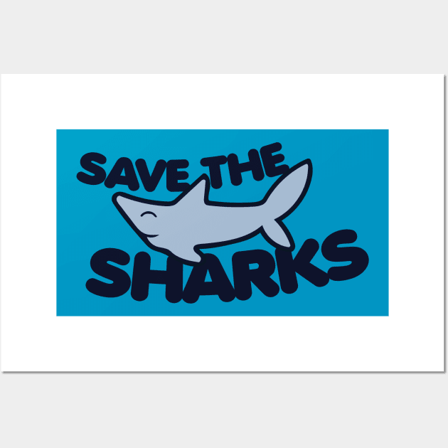 Save the Sharks Wall Art by bubbsnugg